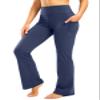28"/30"/32"/34" Inseam Women's Bootcut Yoga Pants Long Bootleg High-Waisted Flare Pants with Pockets Blue-Flare-32-M view 1