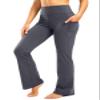 28"/30"/32"/34" Inseam Women's Bootcut Yoga Pants Long Bootleg High-Waisted Flare Pants with Pockets Grey-Flare-30-XL view 1