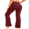 28"/30"/32"/34" Inseam Women's Bootcut Yoga Pants Long Bootleg High-Waisted Flare Pants with Pockets Dark Red-Flare-30-S view 3