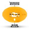 Nxtrnd One Football Mouth Guard, Strap Included, Fits Adult & Youth (Yellow) view 3
