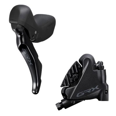 SHIMANO GRX ST-RX400 GRX 10-Speed STI Bled with BR-RX400 Flat Mount calliper, Right Front