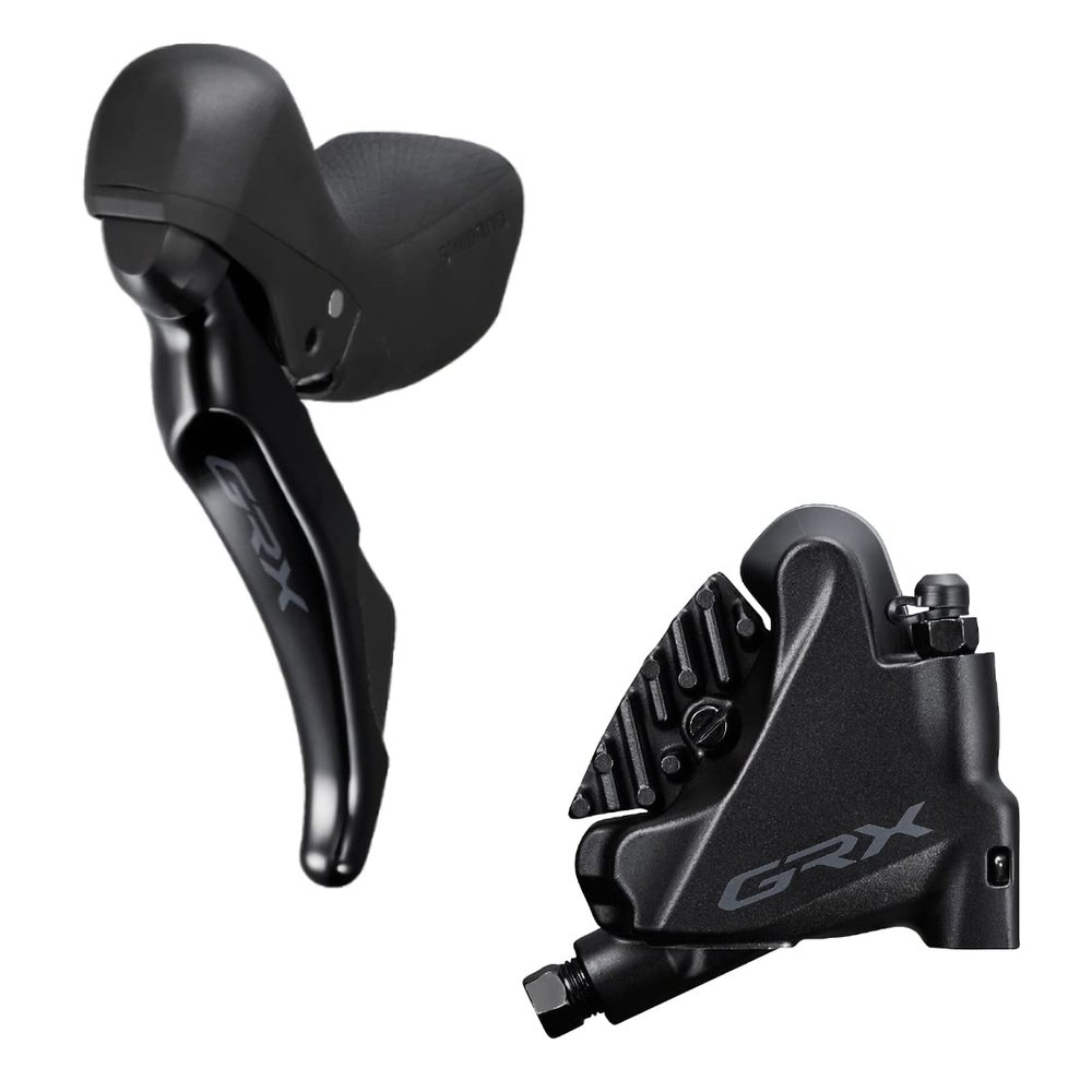 SHIMANO GRX ST-RX400 GRX 10-Speed STI Bled with BR-RX400 Flat Mount calliper, Right Front