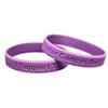 5 Purple" I Support Testicular Cancer Awareness" Bracelets 100% Medical Grade Silicone - Latex and Toxin Free - 5 Bracelets - Show Your Support For Testicular Cancer Awareness view 1