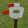 AR500 Steel Hostage and Center Mass Angled IDPA 2/3 Shooting Target 3/8 AR500 with Collapsible Stand Kit view 4