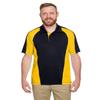 Harriton Men's Snag Protection Plus IL Colorblock Polo M BLK/S YL/DK CH