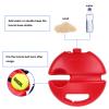 Teloon Solo Tennis Trainer Rebound Ball with String for Self Tennis Practice Training Tool for Adults or Kids Beginners with 2 String Balls Elastic and a Portable Mesh Bag view 3