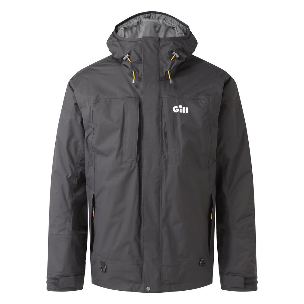 Gill Men's Winter Angler Fishing Rain Outdoor Coat Jacket Fully Taped & Waterproof Graphite