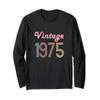 46th Birthday Gift for her 46 Year Old Women Vintage 1975 Long Sleeve T-Shirt view 1
