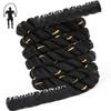 Heavy Jump Ropes for Fitness 5LB, Weighted Adult Skipping Rope Exercise Battle Ropes for Men & Women, Total Body Workouts, Power Training in Gym to Improve Strength and Building Muscle(1.5''9.2 ft) view 1