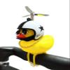 2 Pack - Lovely Yellow Duck Bike Bell, Kids Bike Horn, Rubber Yellow Duck Bicycle Accessories with LED Light and Propeller - for Kids Toddler Children Adults Sport Outdoor view 2
