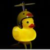 2 Pack - Lovely Yellow Duck Bike Bell, Kids Bike Horn, Rubber Yellow Duck Bicycle Accessories with LED Light and Propeller - for Kids Toddler Children Adults Sport Outdoor view 3