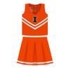 College Baby NCAA Officially Licensed Toddler/Youth Cheerleader Dress, Illinois Logo, Orange, Size 3T view 1