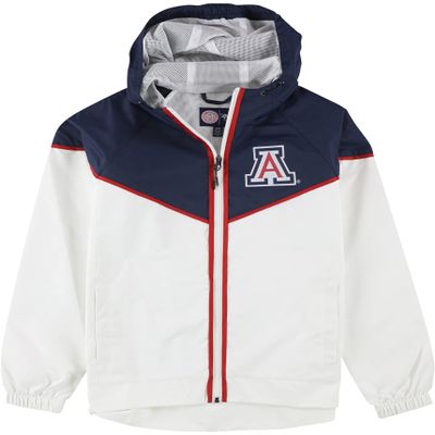 G-III Sports Womens Arizona Wildcats Windbreaker Jacket, White, Small
