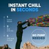 Chillbo Shwaggins Inflatable Couch  No-Pump Setup, Ripstop Polyester, Stability Pegs, Fun Prints, Portable Air Lounger for Beach, Camping, Festivals, and Tailgating - 60s Psychedelic view 4