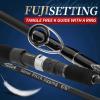 GooFish Solid Nano Tech Blank Series-Matte Black Fuji Setting Size 6'6 PE2-4 Jig 120-350g Saltwater Slow Pitch Jigging Rod-Casting&Right Spiral Wrap view 3
