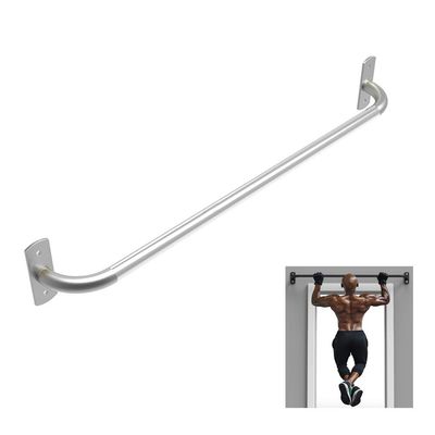 Pull-Up Bars AGYH Wall-Mounted Horizontal Bar, Door Corridor Steel, 75-120CM Sandbag Resistance Belt Swing Suspension Device, Load 250kg, Black/Silver (Color : Gray, Size : 75cm)