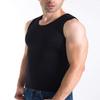 Flygo Mens Cotton Winter Warm Thermal Tank Top Fleece Lined Underwear Sleeveless Vest (Black, X-Small) view 4