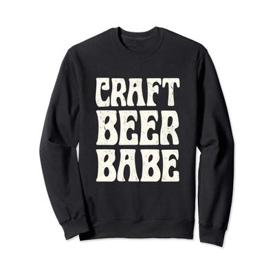 Casual Womens shirt Craft Beer Babe Sweatshirt