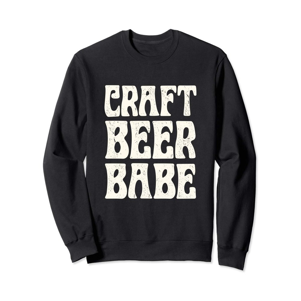 Casual Womens shirt Craft Beer Babe Sweatshirt