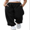 chouyatou Women's Sports High Waisted Loose Baggy Fleece Gym Jogger Sweatpants with Pocket (XX-Large, Black) view 1