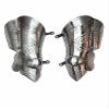 Nautical-Mart German Knight Gothic Leg Armor 18 Gauge Steel Poleyns Armor Medieval Halloween Costume view 1