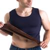 Flygo Mens Cotton Winter Warm Thermal Tank Top Fleece Lined Underwear Sleeveless Vest (Navy, Large) view 1