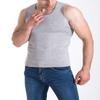 Flygo Mens Cotton Winter Warm Thermal Tank Top Fleece Lined Underwear Sleeveless Vest (Light Grey, X-Large) view 3