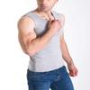 Flygo Mens Cotton Winter Warm Thermal Tank Top Fleece Lined Underwear Sleeveless Vest (Light Grey, X-Large) view 4