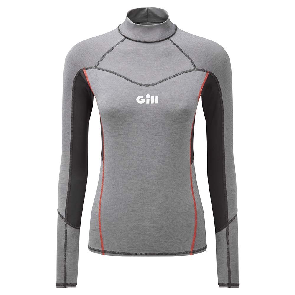 Gill Womens Long Sleeve Eco Pro Sustainable Rash Guard Vest 50+ UV Sun Protection Water Sports Surfing Paddle Board Kayaking