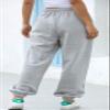 chouyatou Women's Sports High Waisted Loose Baggy Fleece Gym Jogger Sweatpants with Pocket (XX-Large, Grey) view 2
