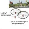 700C Bicycle Wheel Road Bike Front Rear Wheels Ultra Light Rim Brake C/V for 7/8/9/10/11 Speed Wheelset view 2