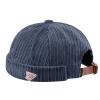 CLAPE Brimless Beanie Hat Corduroy Watch Cap Rolled Cuff Docker Cap Leon Skull Harbour Hat Unisex view 2