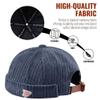 CLAPE Brimless Beanie Hat Corduroy Watch Cap Rolled Cuff Docker Cap Leon Skull Harbour Hat Unisex view 4