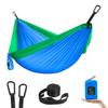 GRASSMAN Kids Hammock-Small Camping hammocks, Portable Camping Gear for Child Indoor/Outdoor use, with Tree Straps & Carabiners Blue & Green view 1