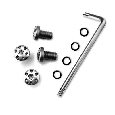 1911 Grips, 4 O Rings, T10 Torx Key, 2 Stainless Steel Screws - Six Eyes Fancy 1911 Screws Silver