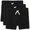 The Children's Place baby boys And Toddler French Terry Shorts, Black 3 Pack, 12-18 Months US view 1