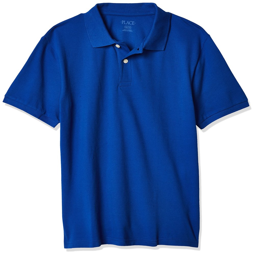 The Children's Place boys Baby and Toddler Uniform Pique Polo Shirt, Renew Blue, 18-24 Months US