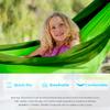 Grassman Kids Small Hammock for Camping Portable Hammock for Child Girls Boys Ultralight Backpack Mini Hammocks with Straps Green view 4