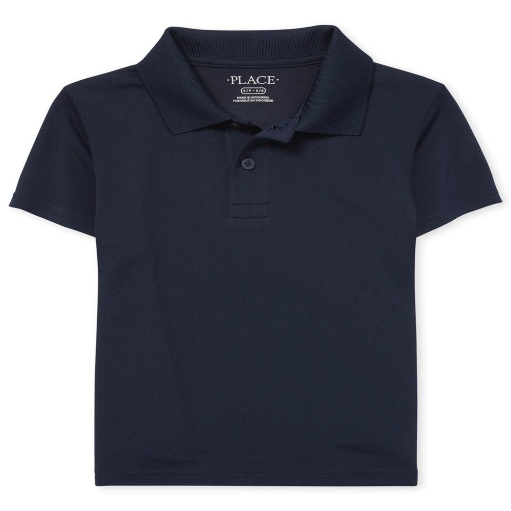 The Children's Place Boys' Uniform Performance Polo, Nautico, XL (14)