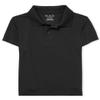 The Children's Place Boys' Uniform Performance Polo, Black, L (10/12) view 1
