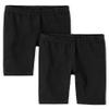 The Children's Place girls Mix and Match Bike Shorts Pants, Black 2 Pack, Large US view 1
