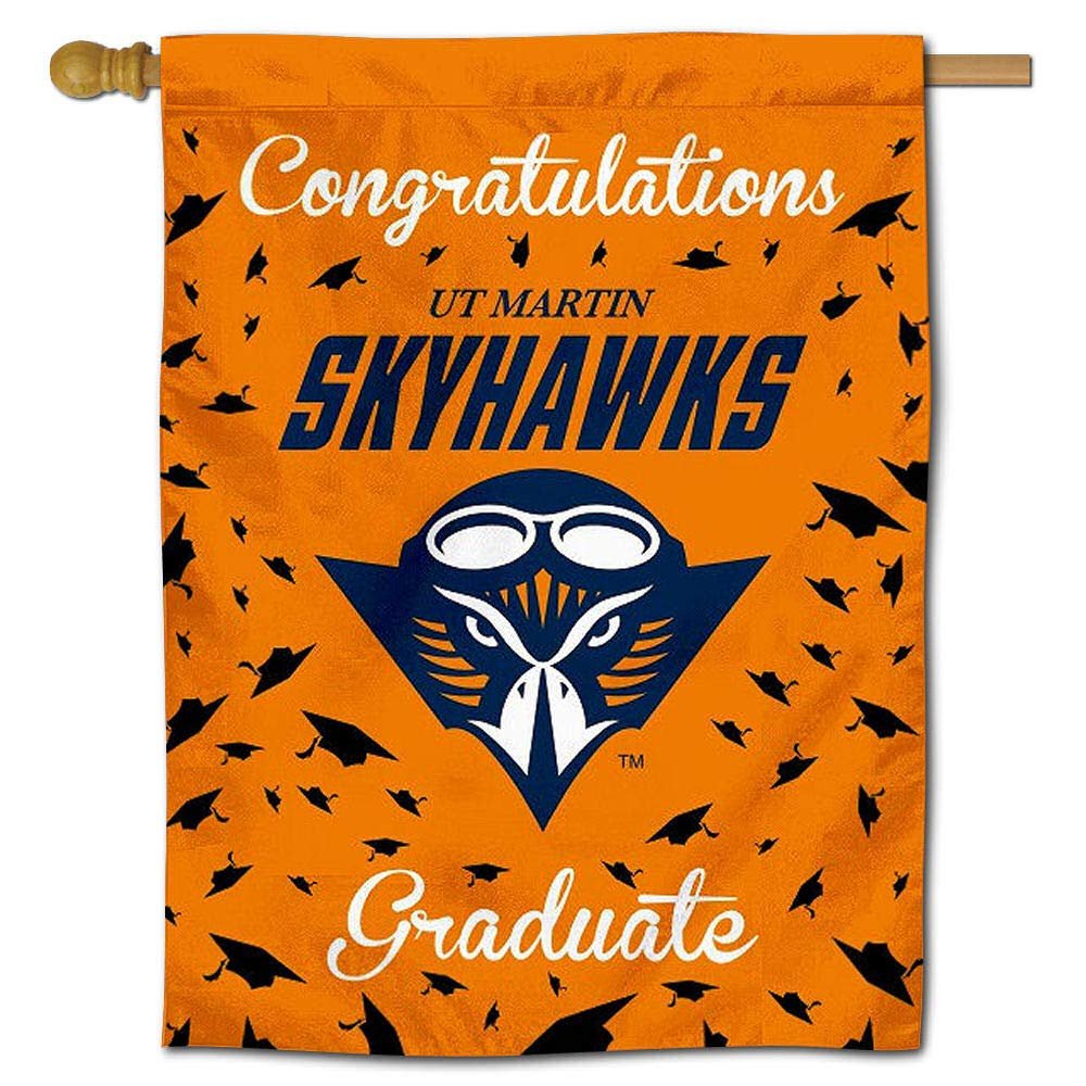 Tennessee Martin Skyhawks College Graduation Gift Banner Flag