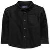 The Children's Place Baby Boys And Toddler Boys Long Sleeve Oxford Button Down Shirt,Black,4T view 1
