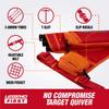 Legend First Archery Quiver Case for Arrows - Right Handed Target Shooting Hip Quivers with Adjustable Belt & 3 Arrow Tubes - Durable T-Slot & Storage Pockets for Accessories & Score Card - Red view 4