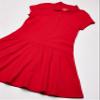 The Children's Place Girls Short Sleeve Pique Polo Dress, Drop Waist, Ruby Single, Medium US view 2