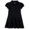 The Children's Place Girls' Uniform Pique Polo Dress Black XL (14) view 1