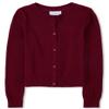 The Children's Place Girls' Uniform Cardigan Rubine XL (14) view 1
