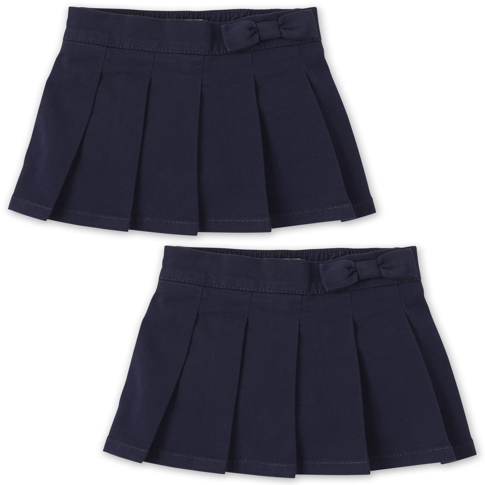 The Children's Place Baby Girls and Toddler Girls Pleated Skort, Tidal, 4T