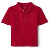 The Children's Place boys Uniform Pique Polo Shirt, Classicred, XL 14 husky view 1