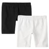 The Children's Place girls Mix and Match Bike Shorts Pants, Black/White 2 Pack, XX-Large US view 1
